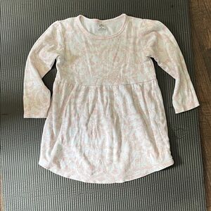 Charming Pink Patterned Long Sleeve Kids Tee